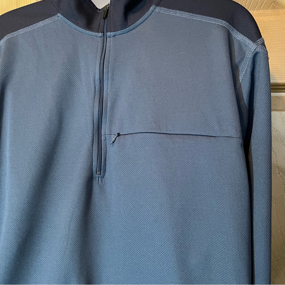 LL Bean large mens pullover 3/4 zip - Picture 2 of 3